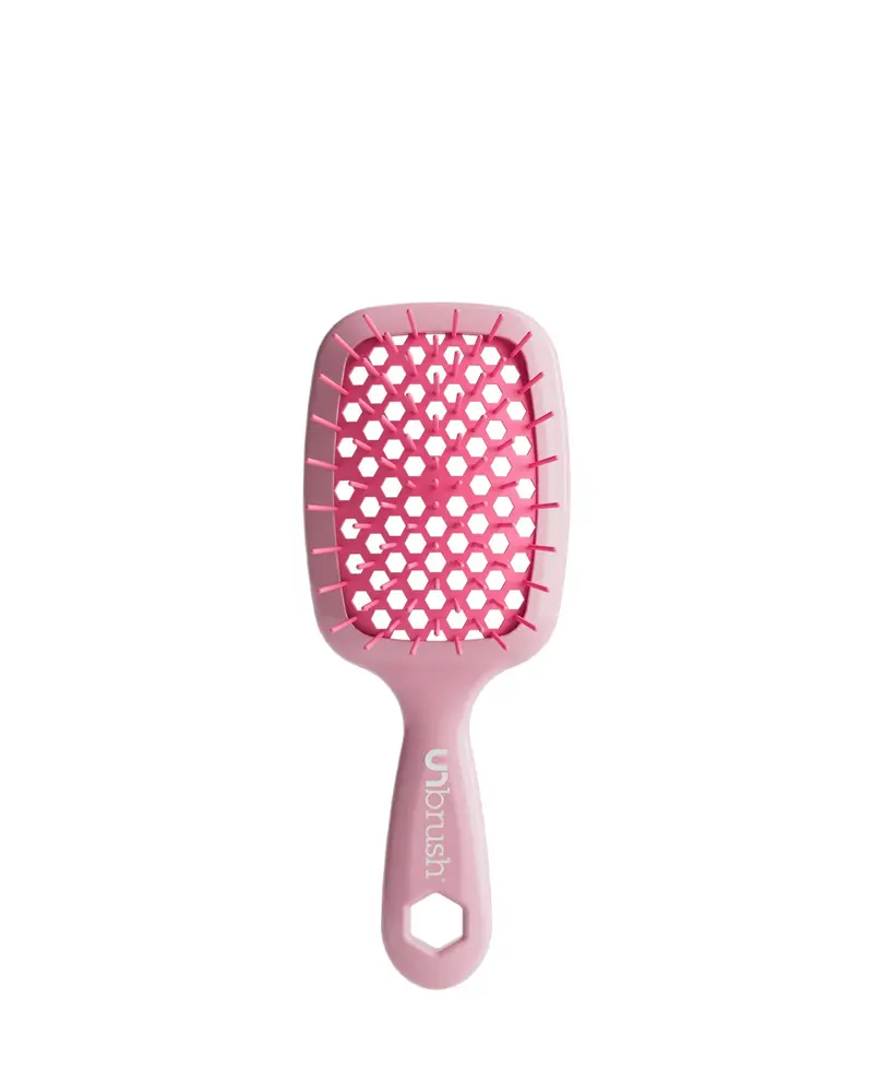 Unbrush Mini Pastel Detangling Brush – Peony Pink 1
