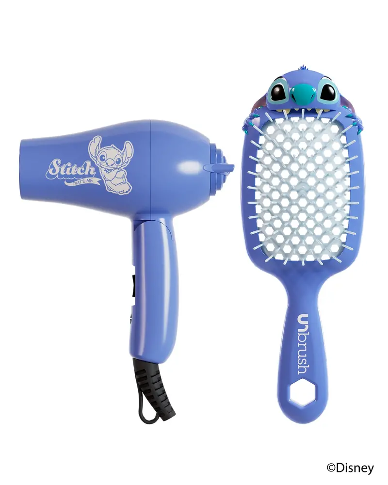 Unbrush Stitch Travel Set – Mini Dryer + Brush (Disney Collaboration) 1