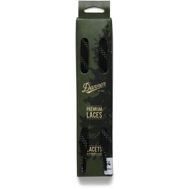 Unisex Trail 2650 Reflective Replacement Laces – Matte Black 1