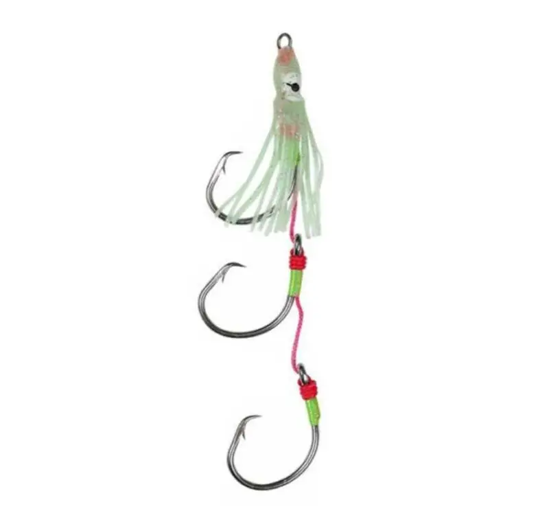 Vexed Triple Circle Assist Hooks – Size 5/0, Luminescent Glow Finish 1