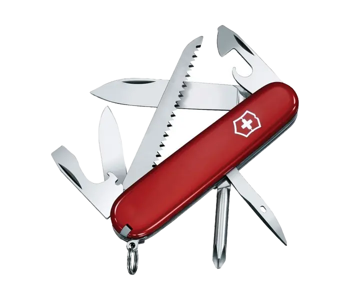 Victorinox Hiker Pocket Knife – Red-Anodized, Multi-Tool Folding Knife 1