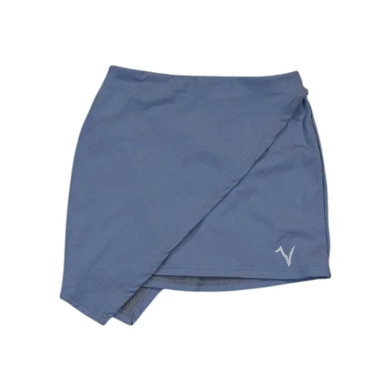 Voormi Women'S Solstice Wool Skirt – Blue, Size S (Used) 1