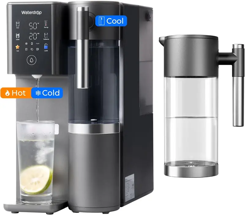 Waterdrop A2 Hot & Cold Ro Dispenser With Refillable Pitcher Bundle 1