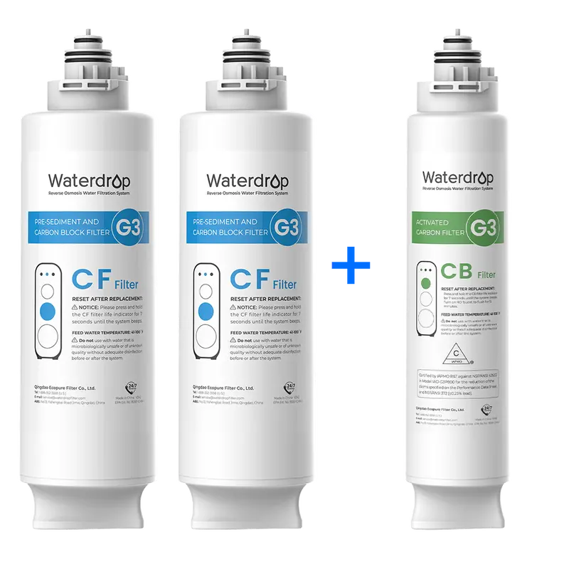 Waterdrop G3P800 Ro Replacement Filters – 800-Gallon Daily Capacity 1