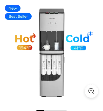 Waterdrop Hot & Cold Bottleless Water Dispenser – Dual-Temperature Ro Dispensing 1