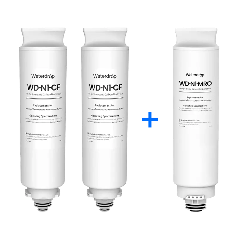 Waterdrop N1 Countertop Ro Replacement Filter Set – Full-System Maintenance Kit 1