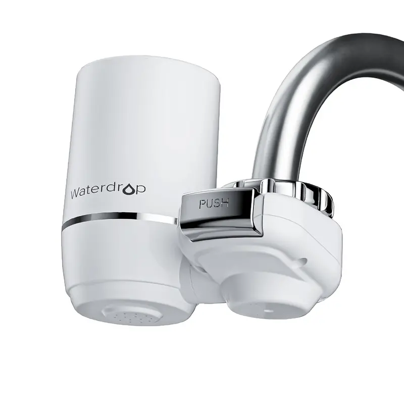 Waterdrop Sink-Mount Faucet Filter – White, 320-Gallon Capacity, Nsf-Certified Skin-Care Water Purifier With 0.01Μm Ultrafiltration 1