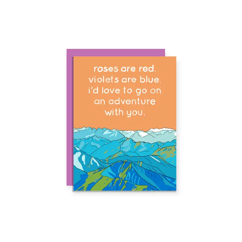 Wild Lettie 'Adventure With You' Outdoor-Inspired Greeting Card 1