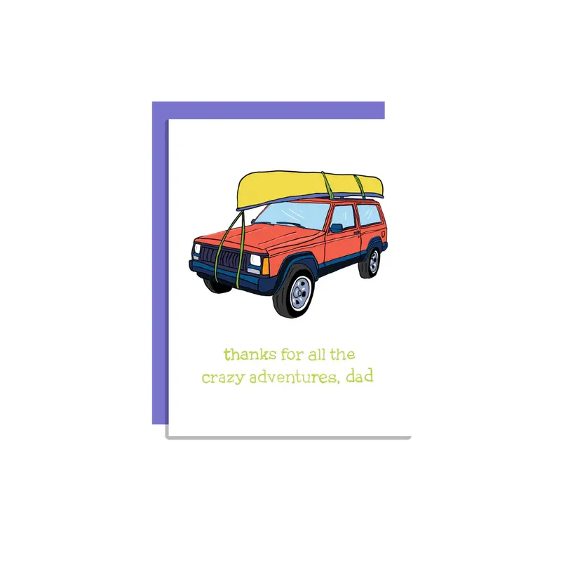 Wild Lettie Crazy Adventures Travel Greeting Card 1