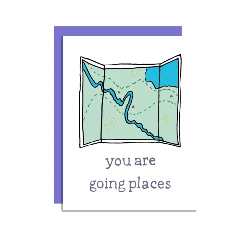 Wild Lettie 'Going Places' Adventure-Themed Greeting Card 1