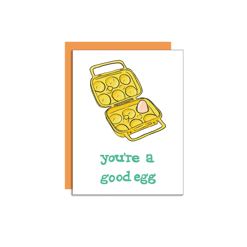 Wild Lettie Good Egg Whimsical Greeting Card 1