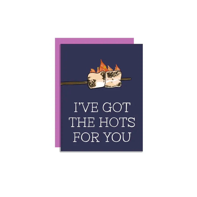 Wild Lettie Hots For You Flirty Greeting Card 1