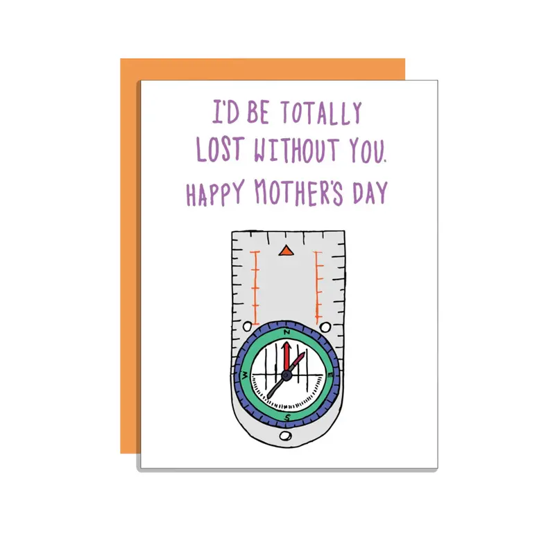 Wild Lettie 'Lost Without You' Sentimental Greeting Card 1