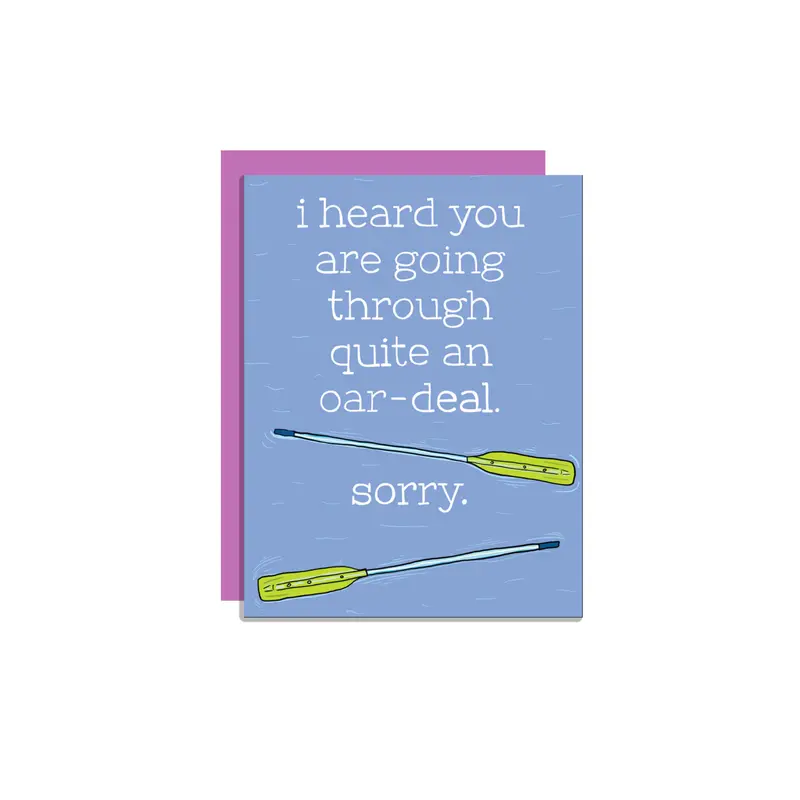 Wild Lettie Oar-Deal Paddle Sports Greeting Card 1