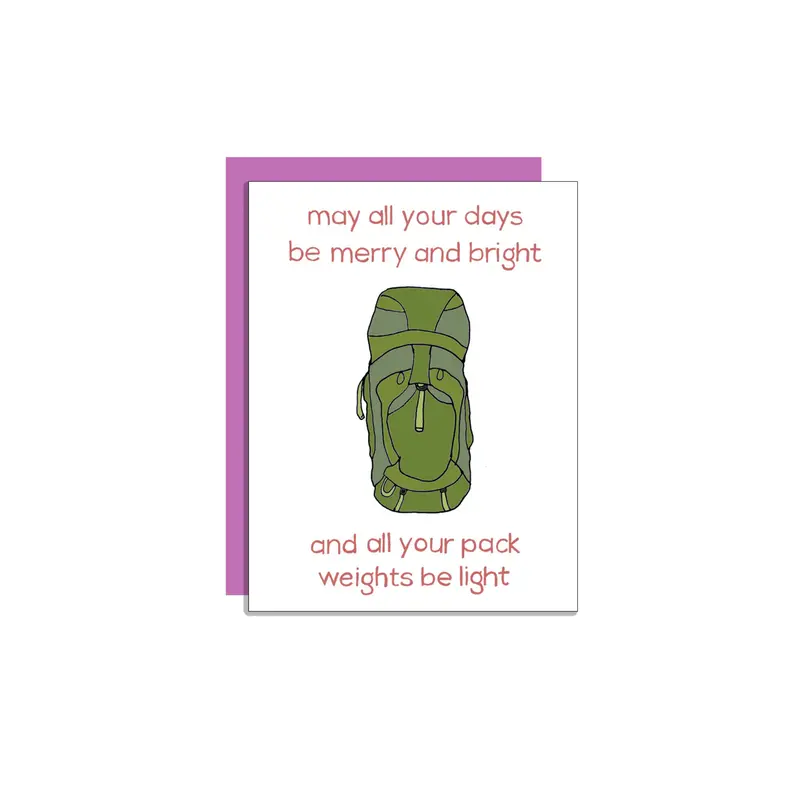 Wild Lettie Pack Weights Fitness Greeting Card 1