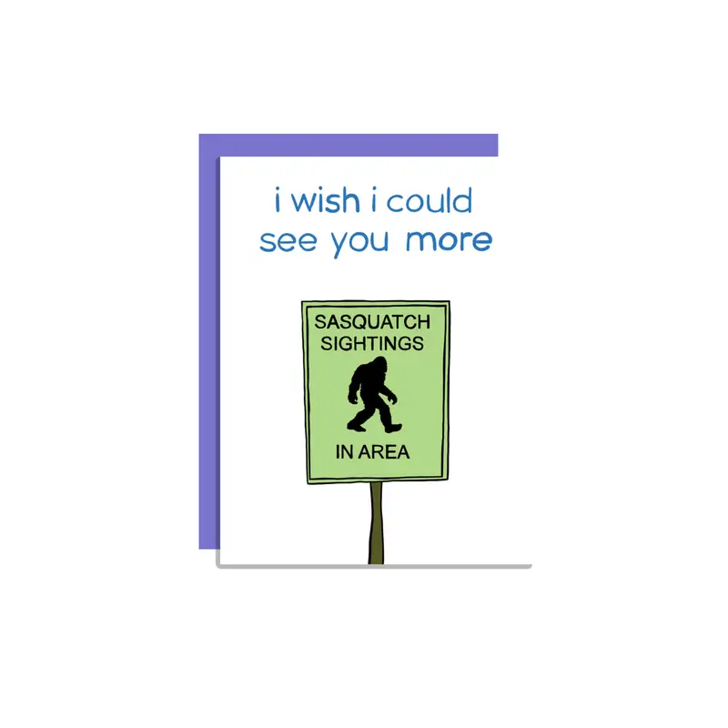 Wild Lettie See You More Often Greeting Card 1