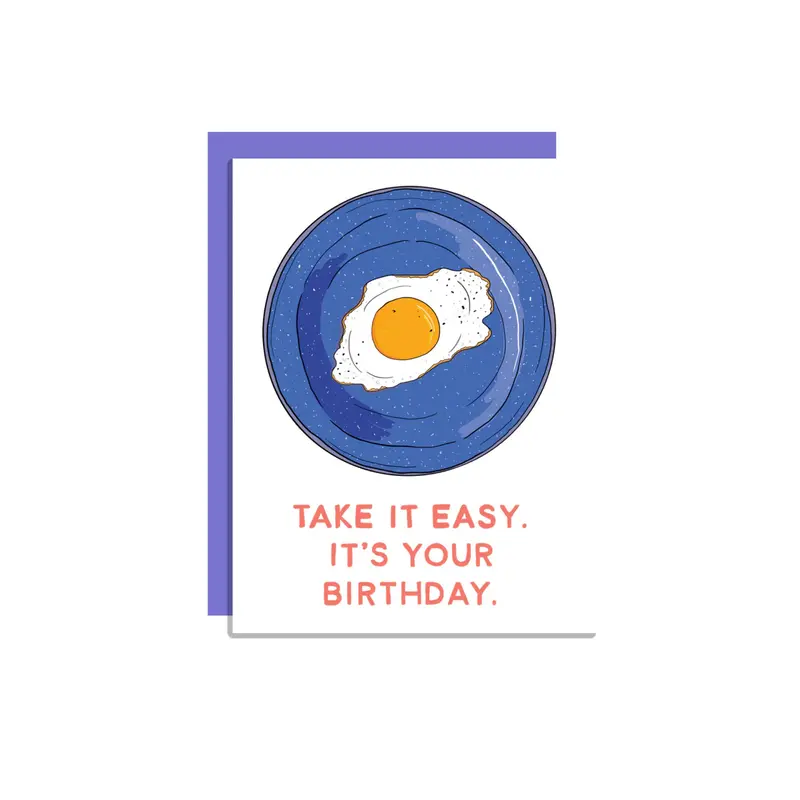 Wild Lettie Take It Easy Relaxation Greeting Card 1