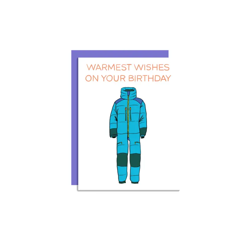 Wild Lettie Warmest Wishes Holiday Greeting Card 1