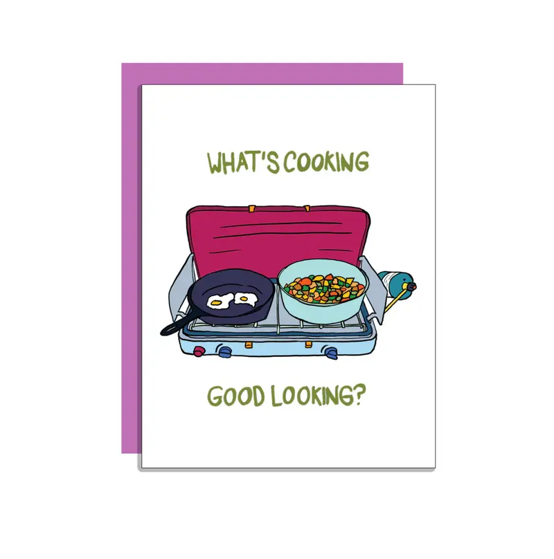 Wild Lettie 'What'S Cooking?' Recipe-Themed Greeting Card 1