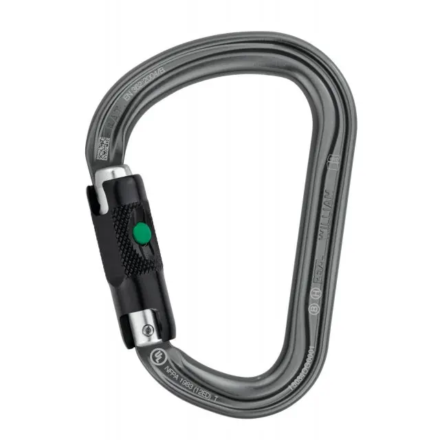 William Forged Steel Carabiner – Locking Climbing & Gear Clip 1