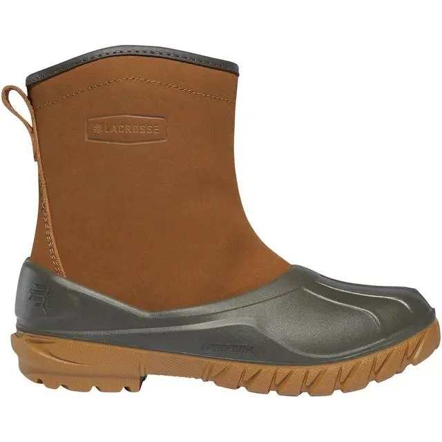 Women'S Clay Brown Shearling Ankle Boot With Top Zip – Aero Timber Style 1