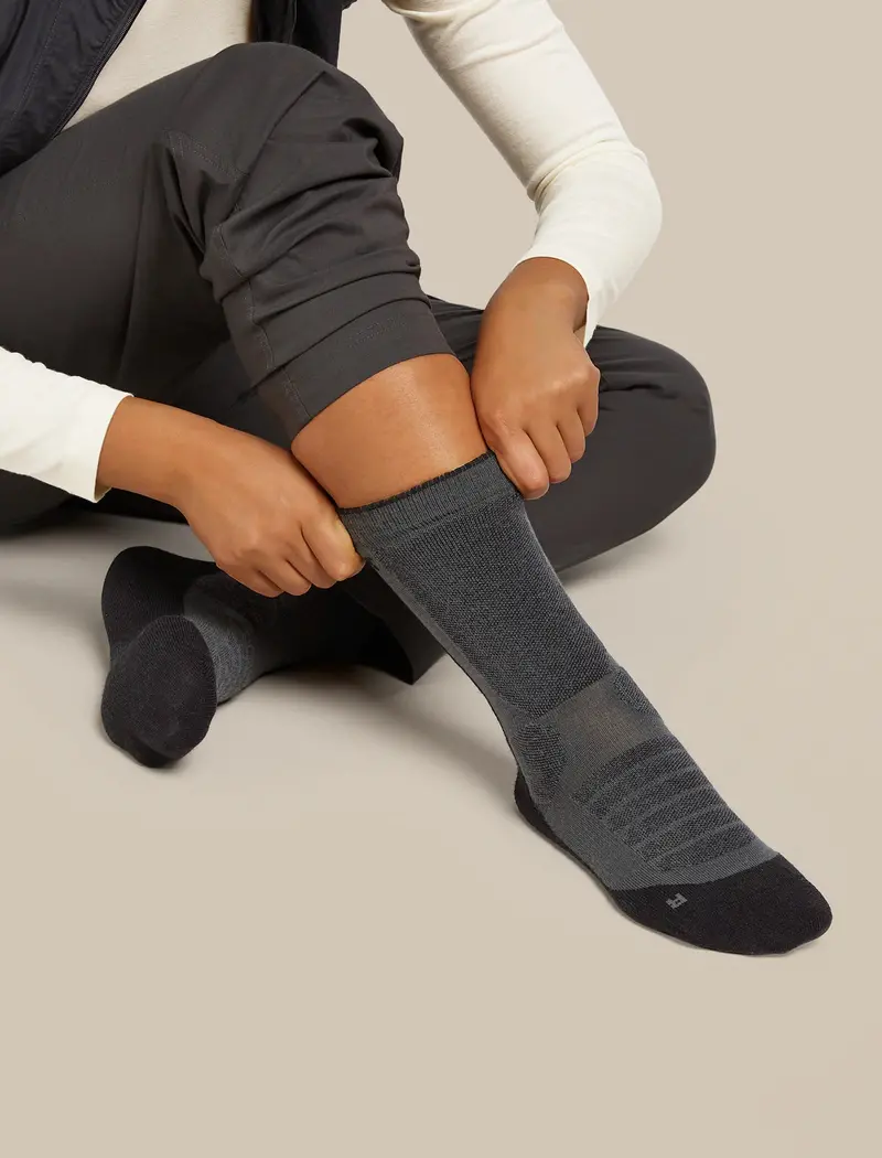 Women'S Icebreaker Merino Hike+ Heavyweight Crew Hiking Socks 1