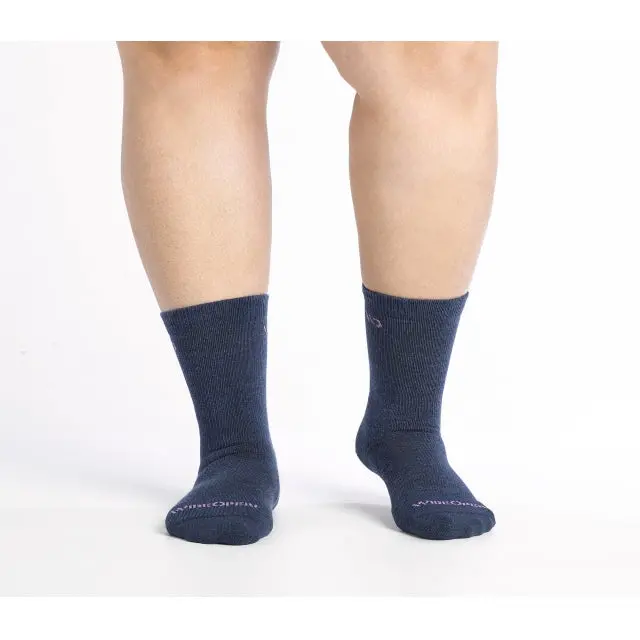 Women'S Solid Color Cushioned Crew Socks 1