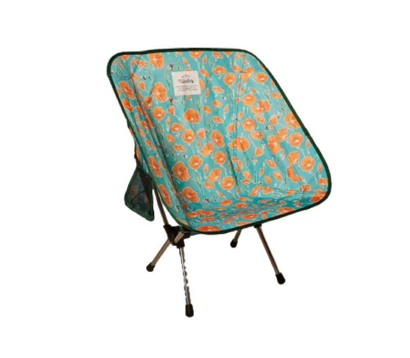 Wondery Golden Poppy Portable Camping Chair 1