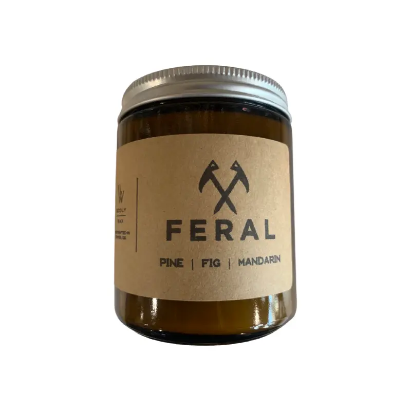 Wooly Wax X Feral Collaboration Candle – Artisan Scented Soy Candle 1