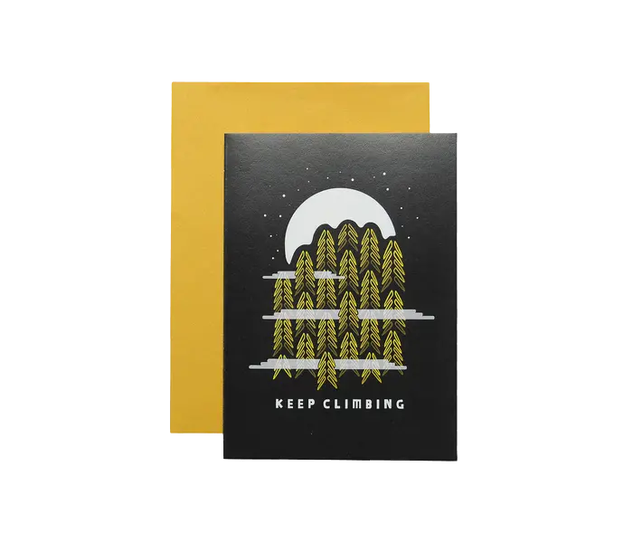 Woosah Outfitters Keep Climbing Card – Motivational Climber Gift Card 1